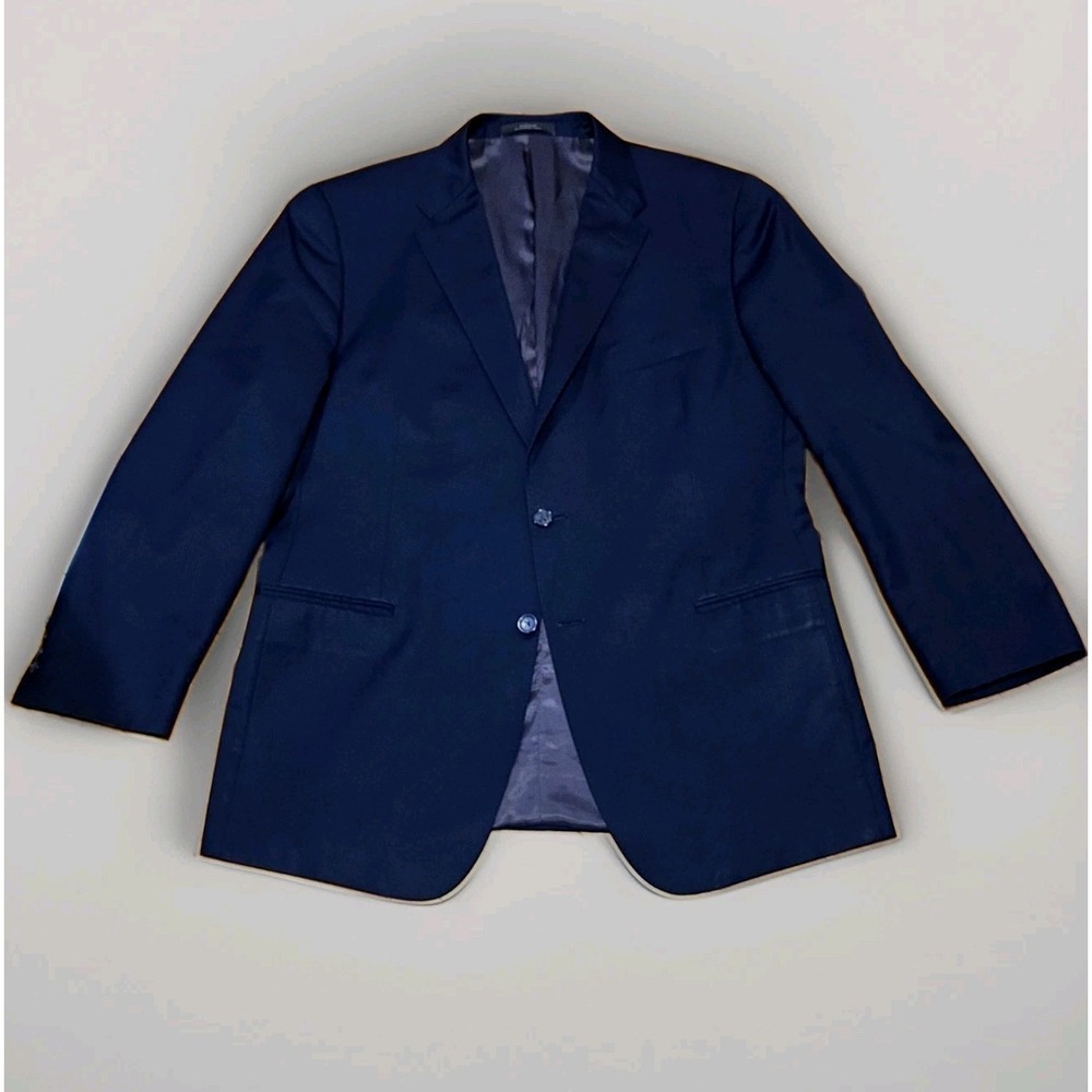 Ermenegildo Zegna Saks Fifth Ave Mens Blazer Sport Coat Navy Made Italy 46R VTG